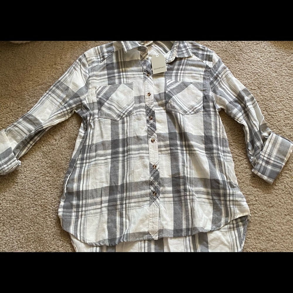 Checkered long sleeve